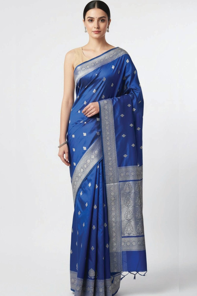 Embellished, Embroidered Bollywood
                                    Organza Saree (Green)