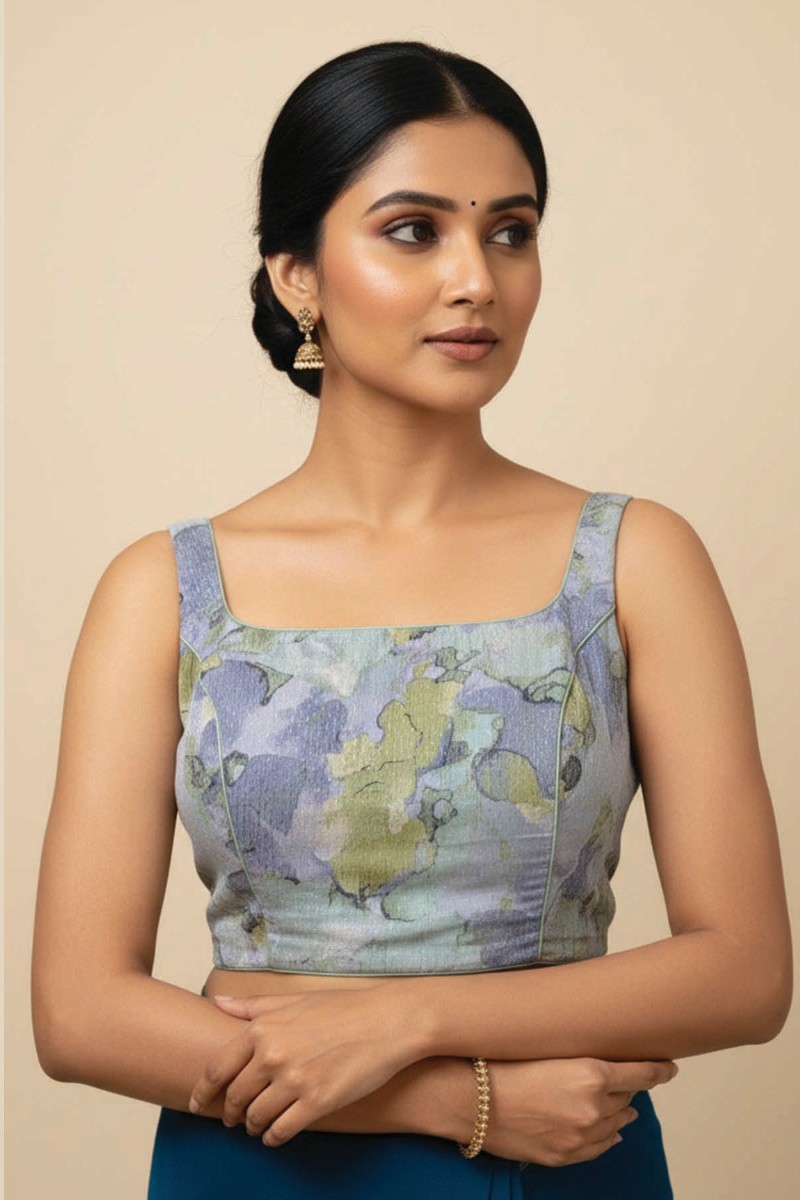 Embellished, Embroidered Bollywood
                                    Organza Saree (Green)