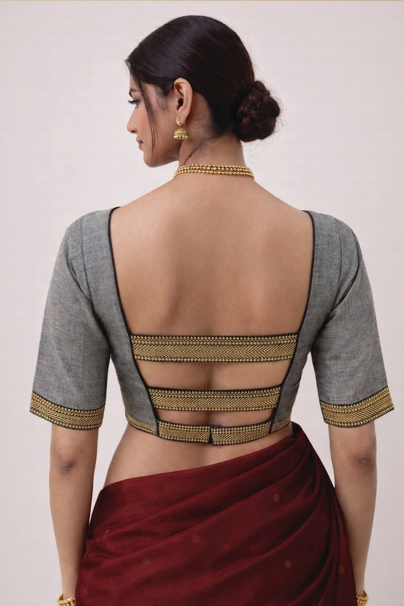 Embellished, Embroidered Bollywood
                                    Organza Saree (Green)