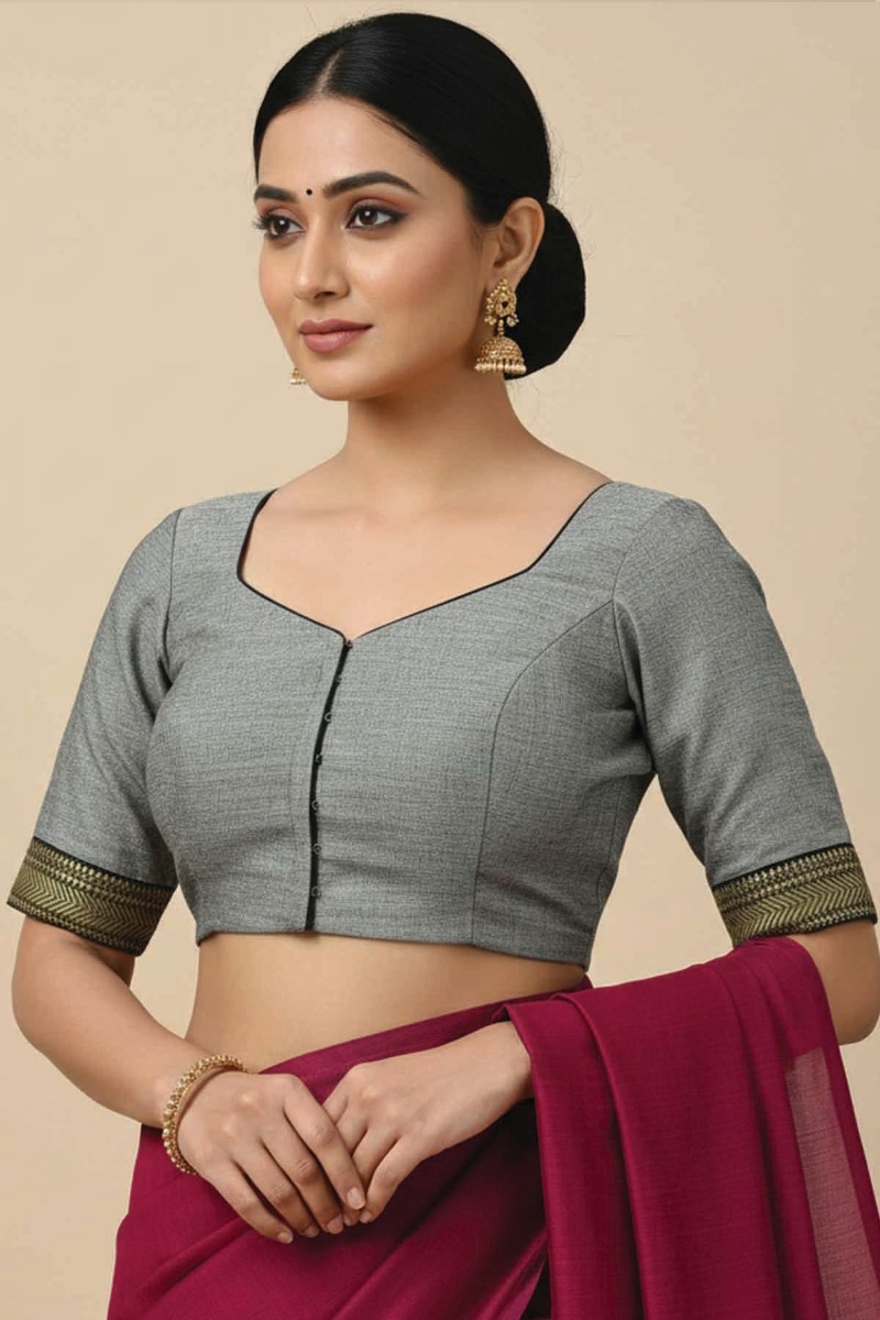 Embellished, Embroidered Bollywood
                                    Organza Saree (Green)