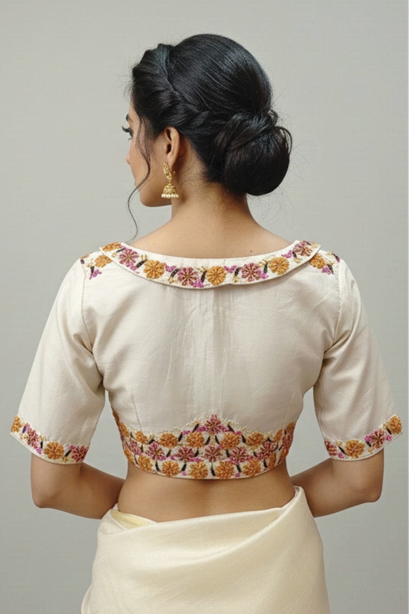 Embellished, Embroidered Bollywood
                                    Organza Saree (Green)