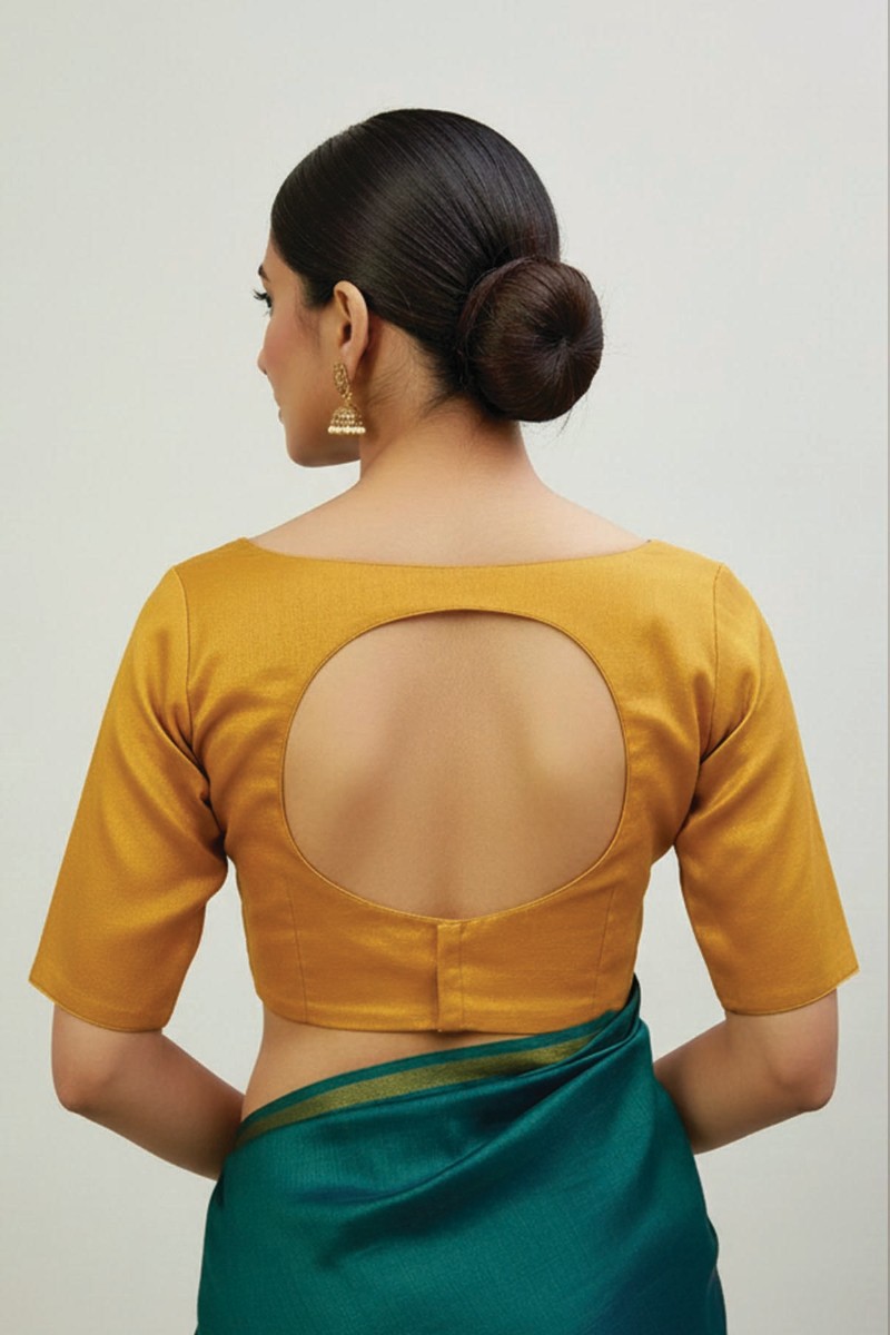 Embellished, Embroidered Bollywood
                                    Organza Saree (Green)