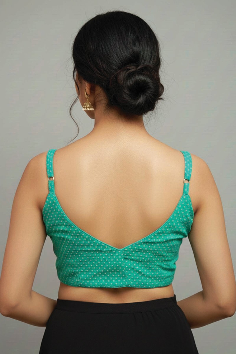 Embellished, Embroidered Bollywood
                                    Organza Saree (Green)