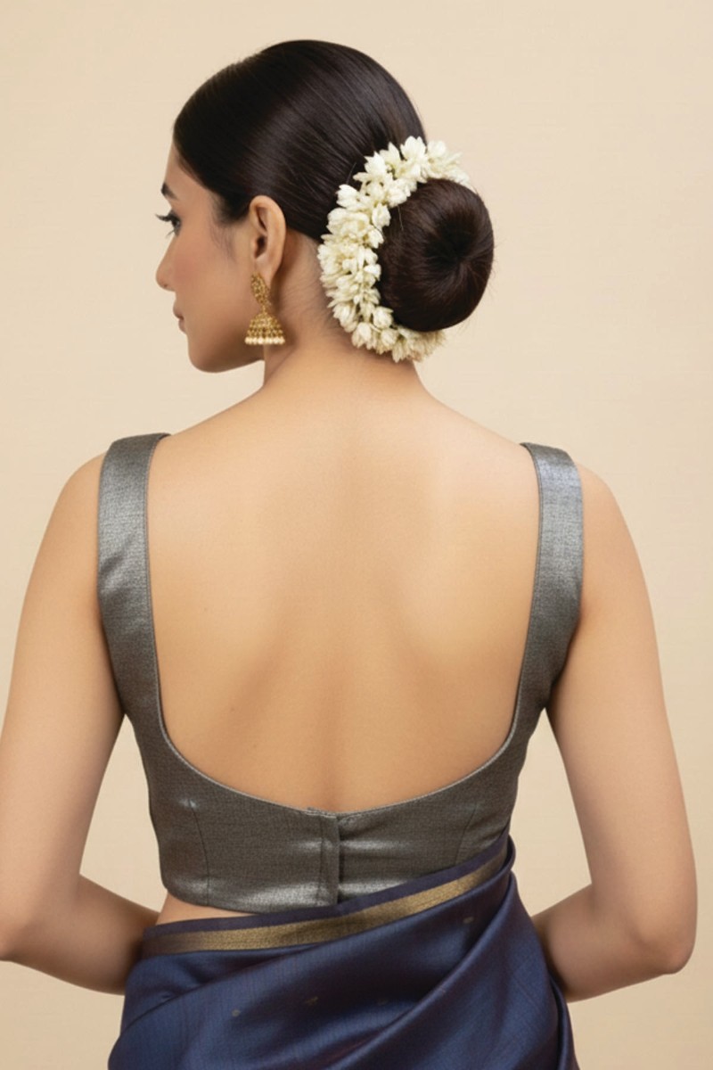 Embellished, Embroidered Bollywood
                                    Organza Saree (Green)