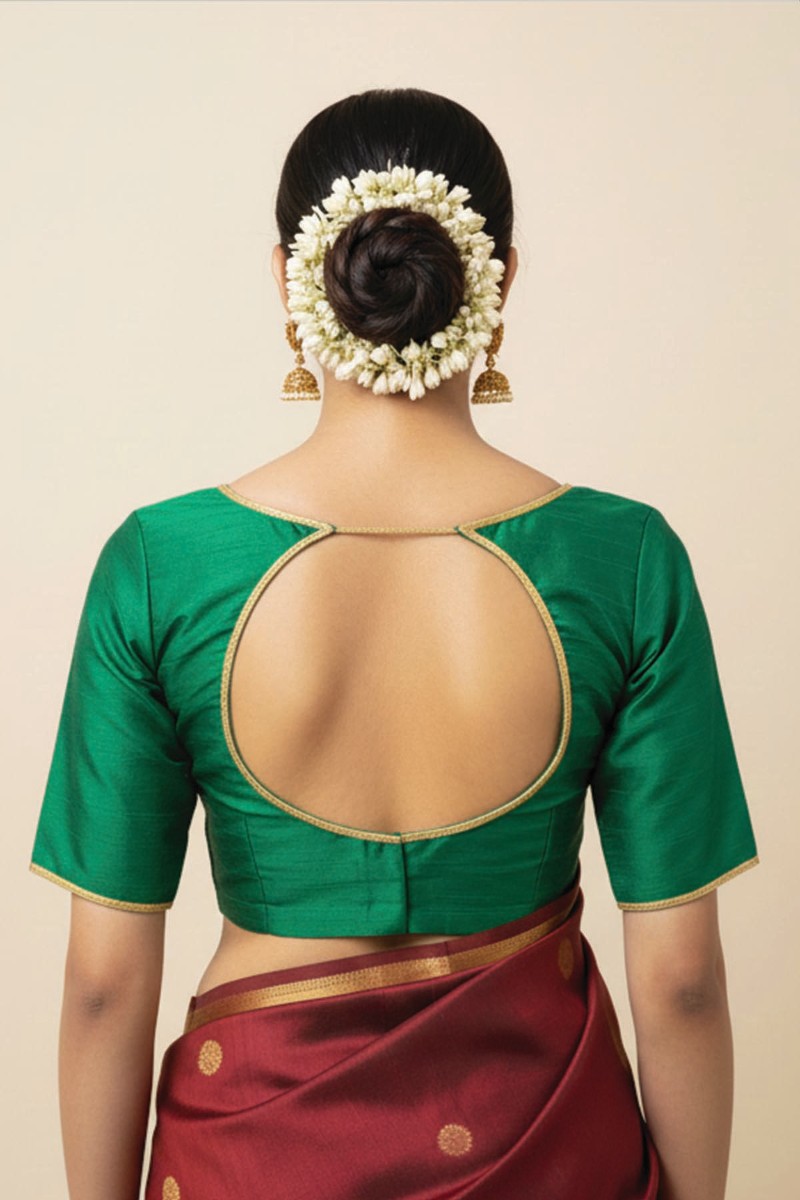 Embellished, Embroidered Bollywood
                                    Organza Saree (Green)