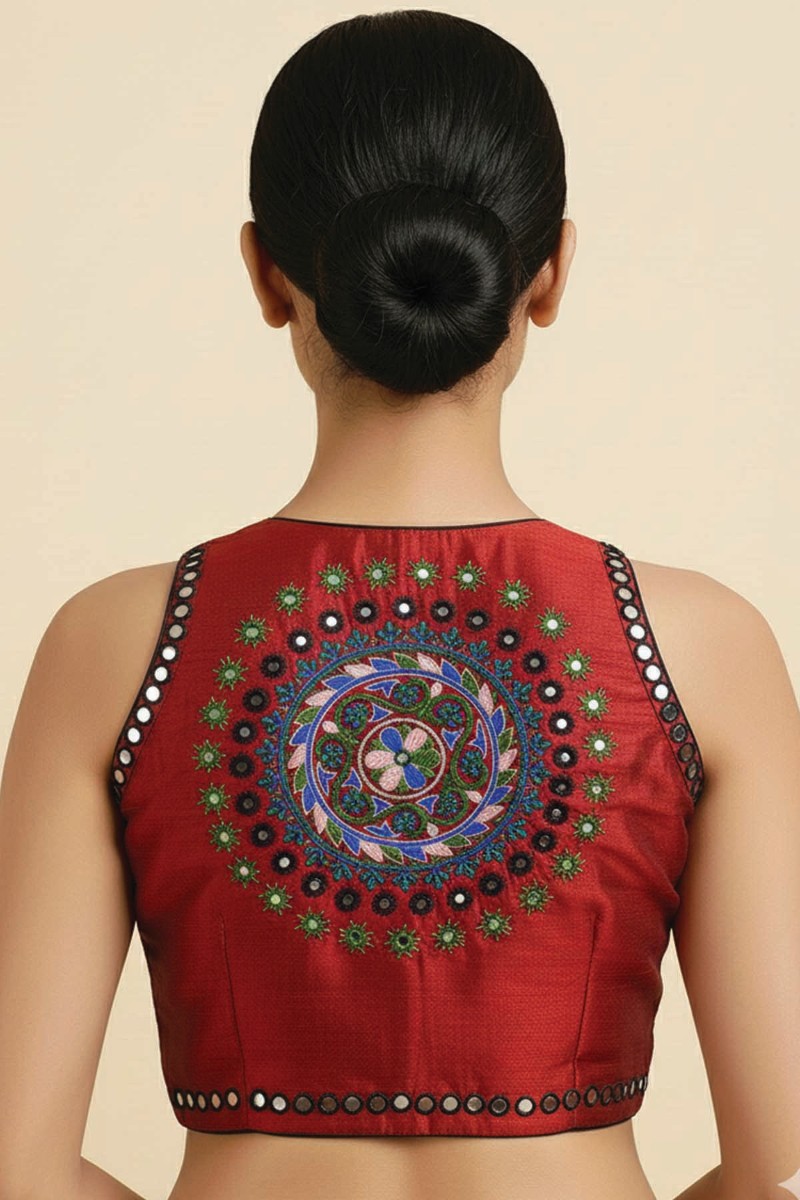 Embellished, Embroidered Bollywood
                                    Organza Saree (Green)
