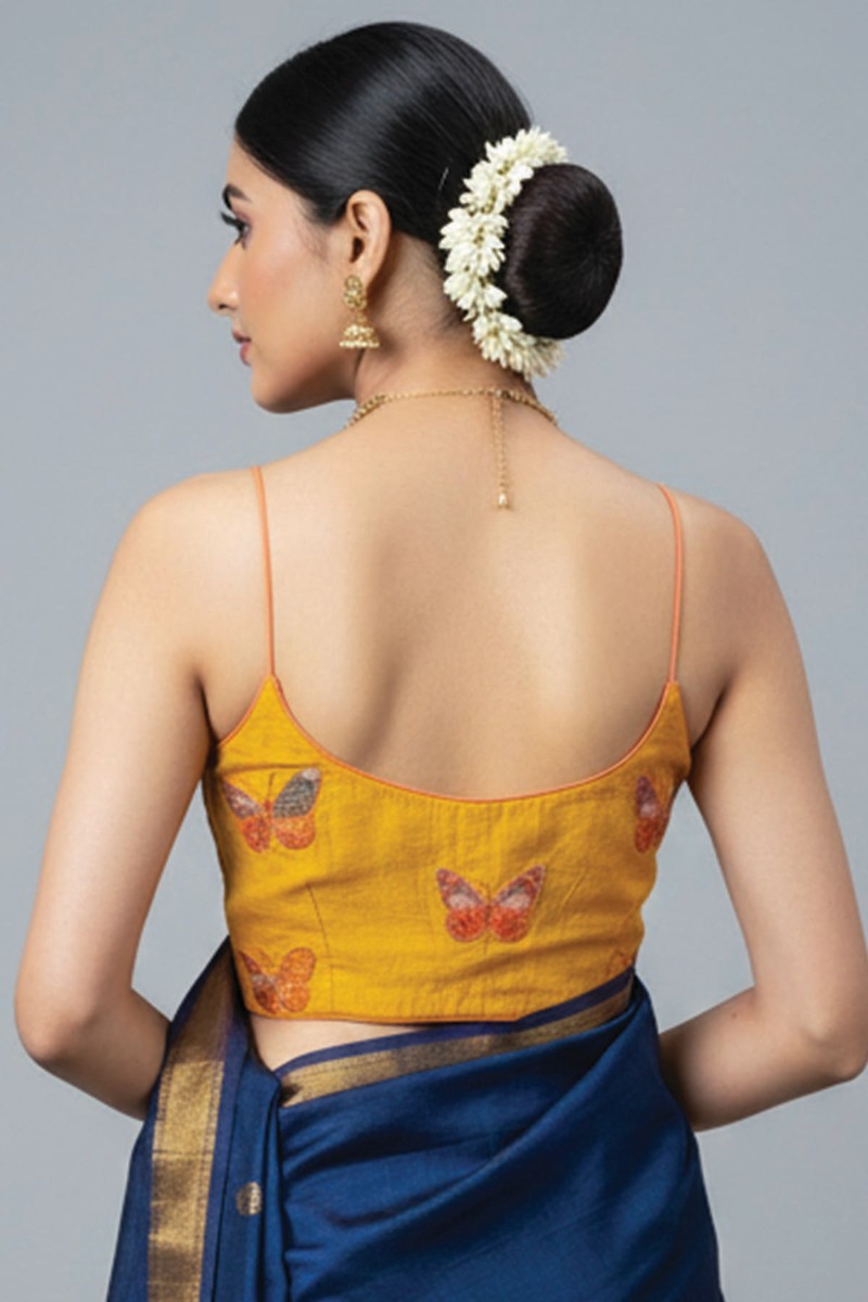 Embellished, Embroidered Bollywood
                                    Organza Saree (Green)