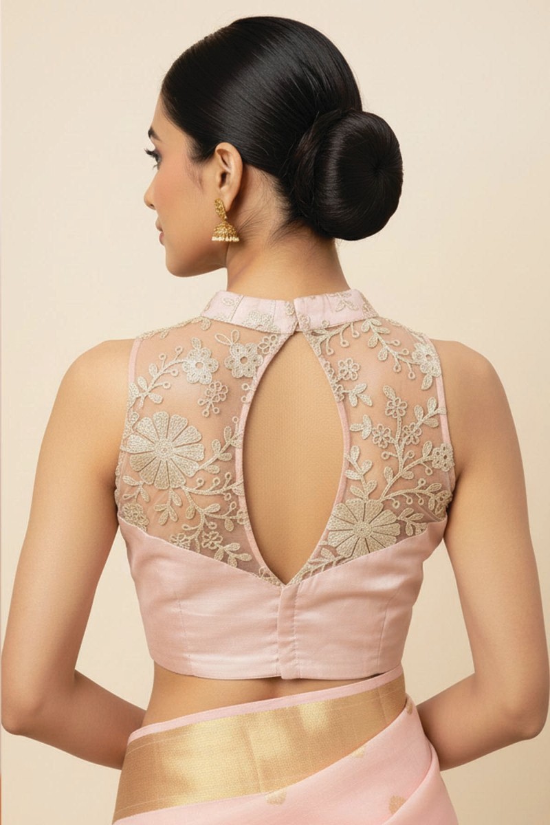 Embellished, Embroidered Bollywood
                                    Organza Saree (Green)