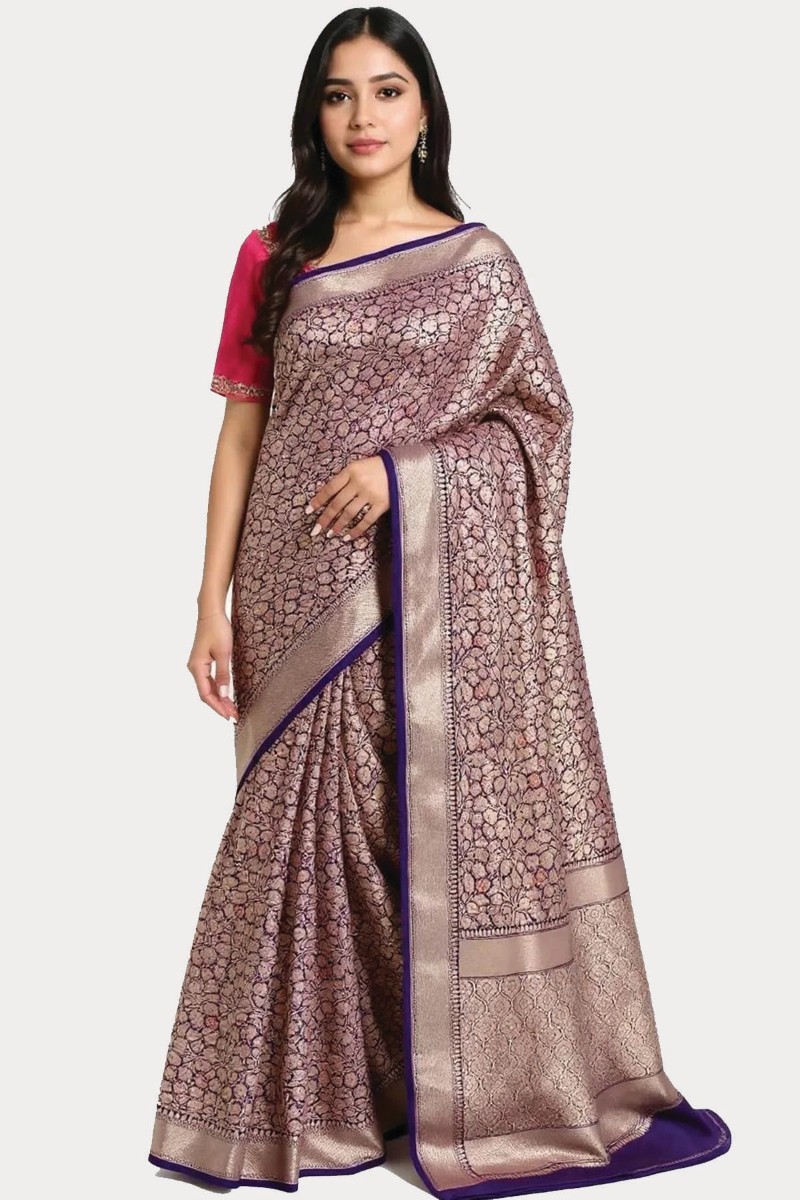 Embellished, Embroidered Bollywood
                                    Organza Saree (Green)