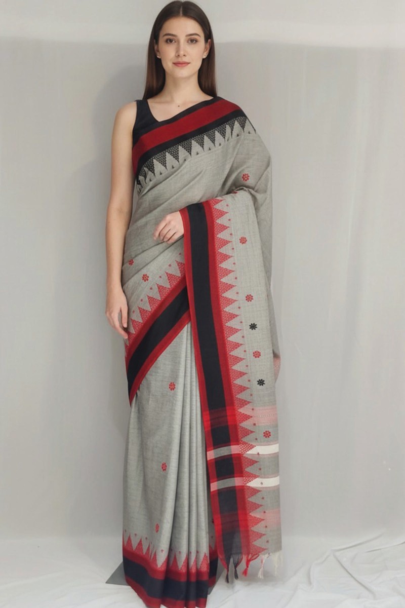 Embellished, Embroidered Bollywood
                                    Organza Saree (Green)