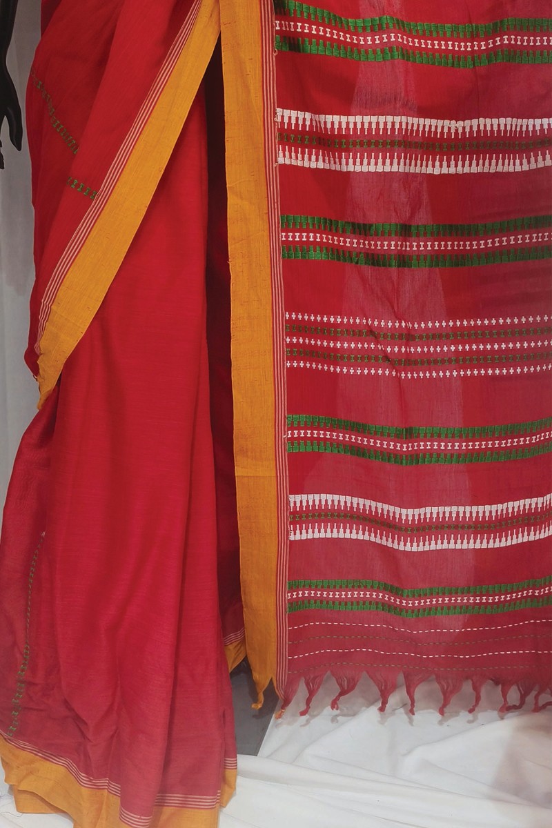 Embellished, Embroidered Bollywood
                                    Organza Saree (Green)