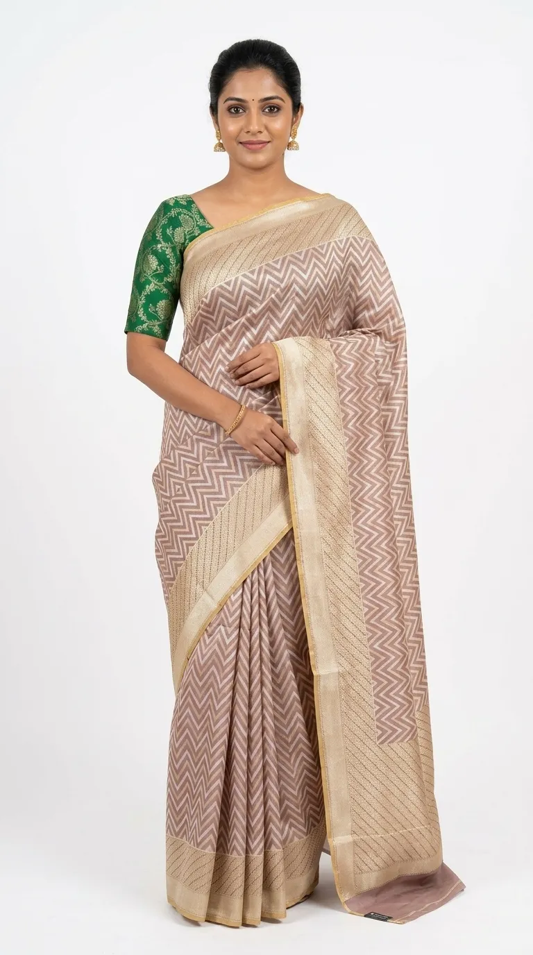 Embellished, Embroidered Bollywood
                                    Organza Saree (Green)