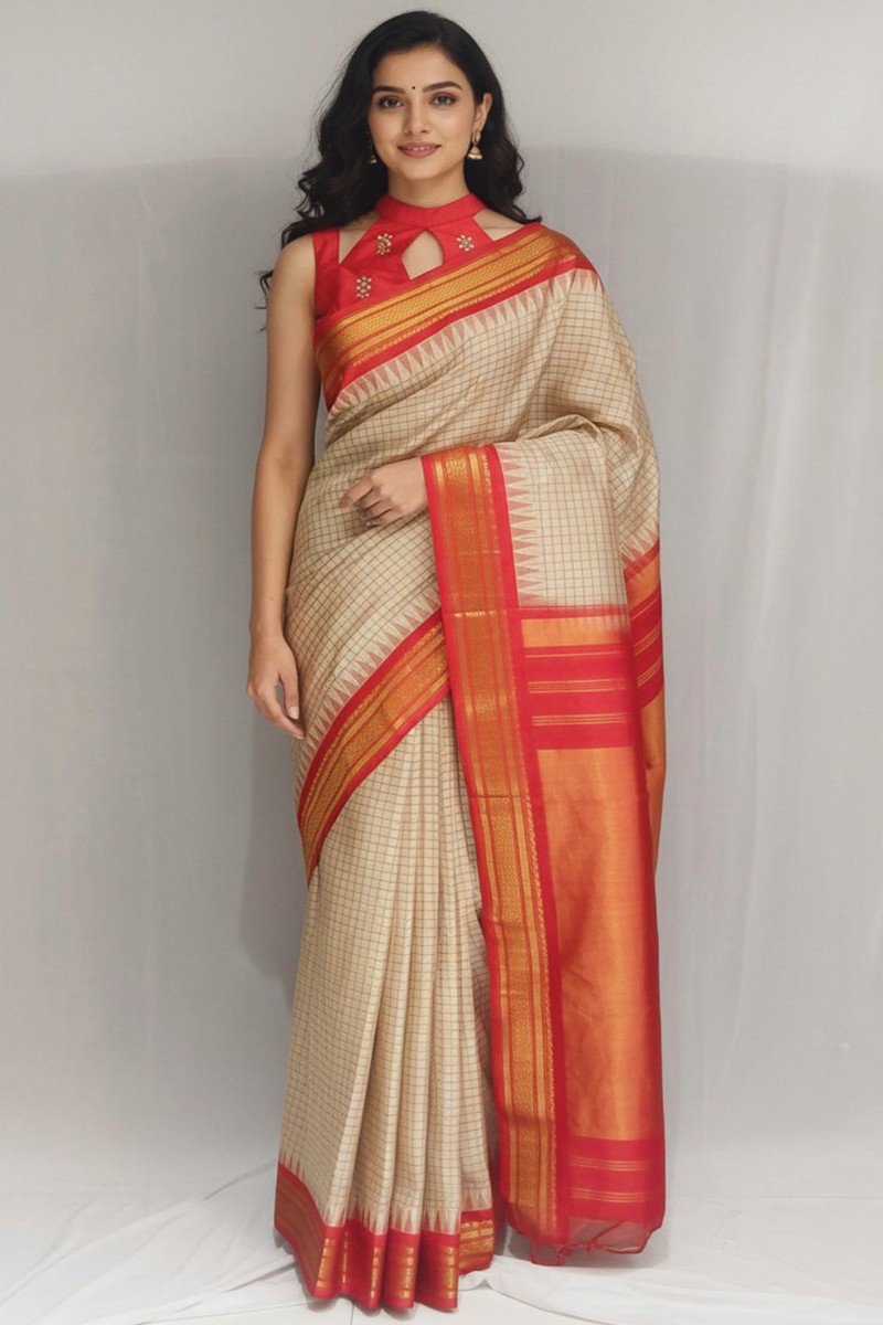 Embellished, Embroidered Bollywood
                                    Organza Saree (Green)