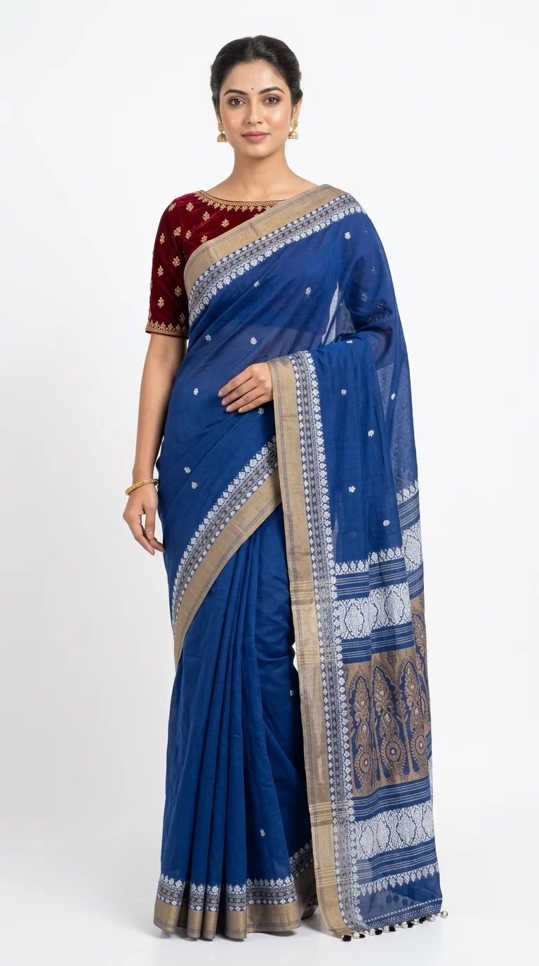 Digital Print Daily Wear Silk Blend Saree