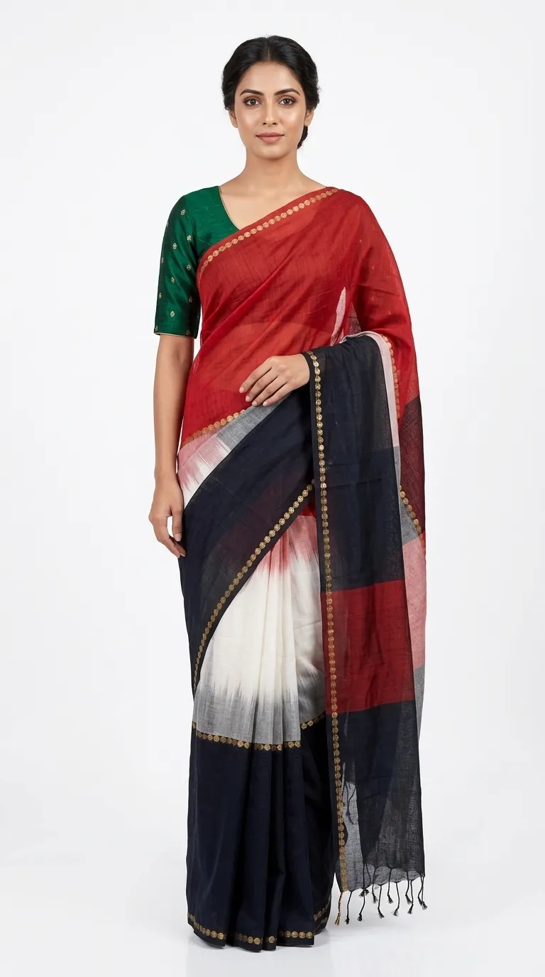 Digital Print Daily Wear Silk Blend Saree