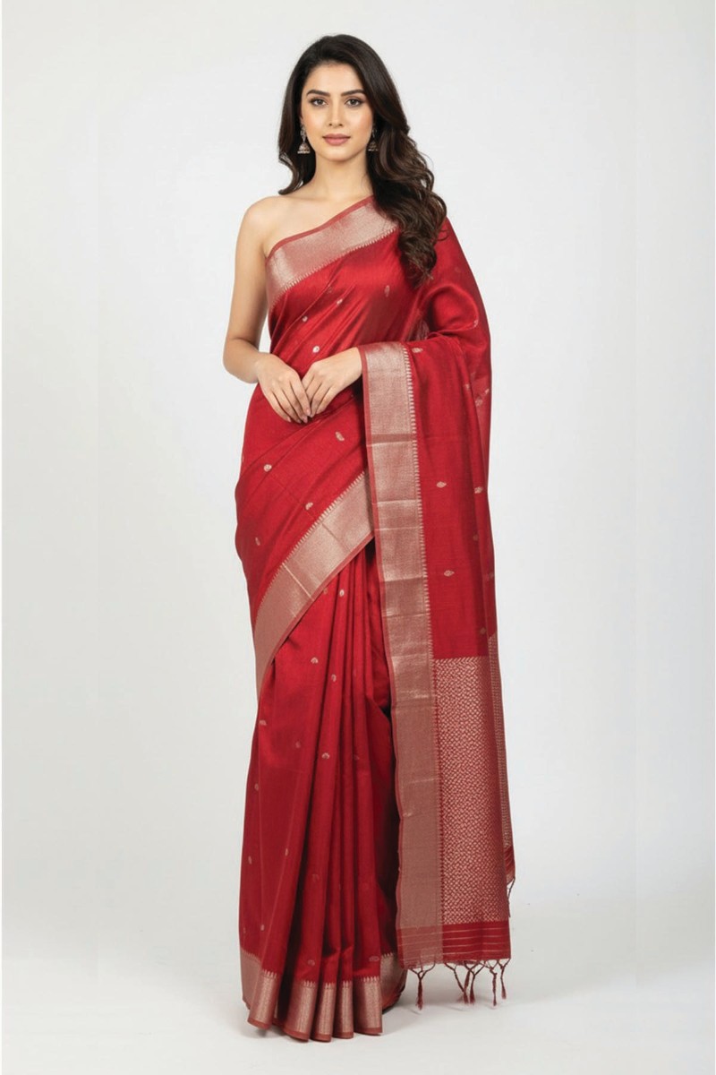 Embellished, Embroidered Bollywood
                                    Organza Saree (Green)