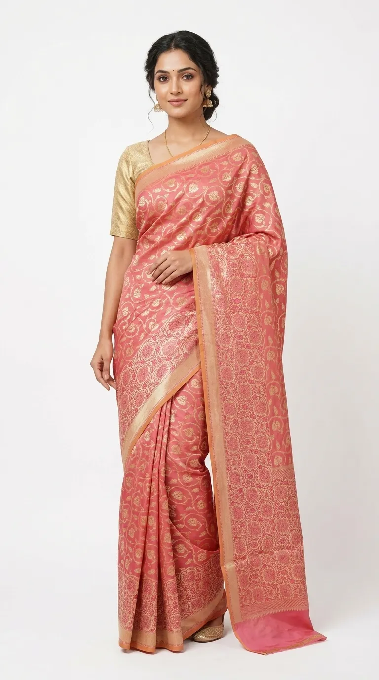 Embellished, Embroidered Bollywood
                                    Organza Saree (Green)