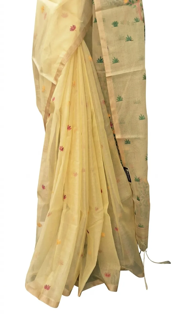 Embellished, Embroidered Bollywood
                                    Organza Saree (Green)