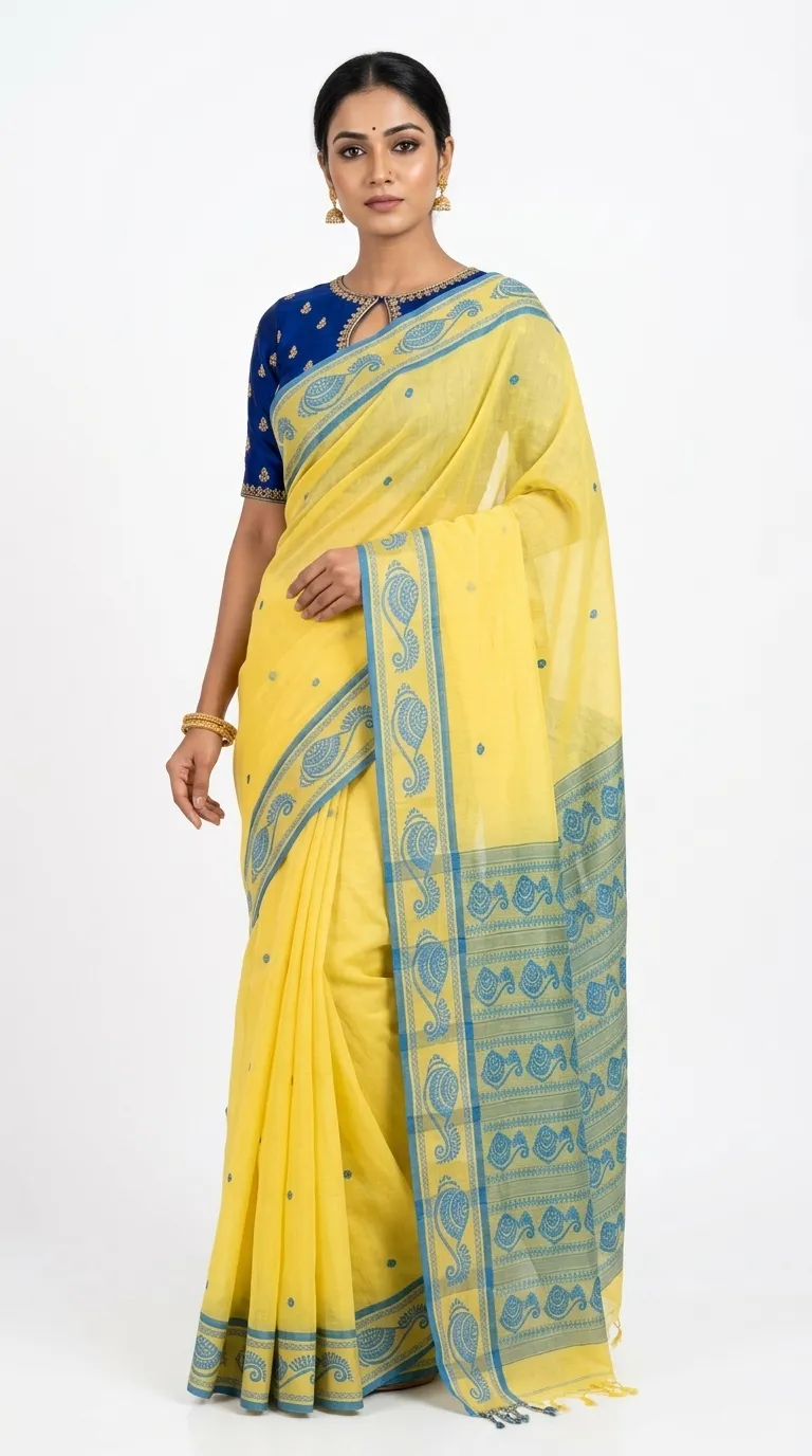 Digital Print Daily Wear Silk Blend Saree