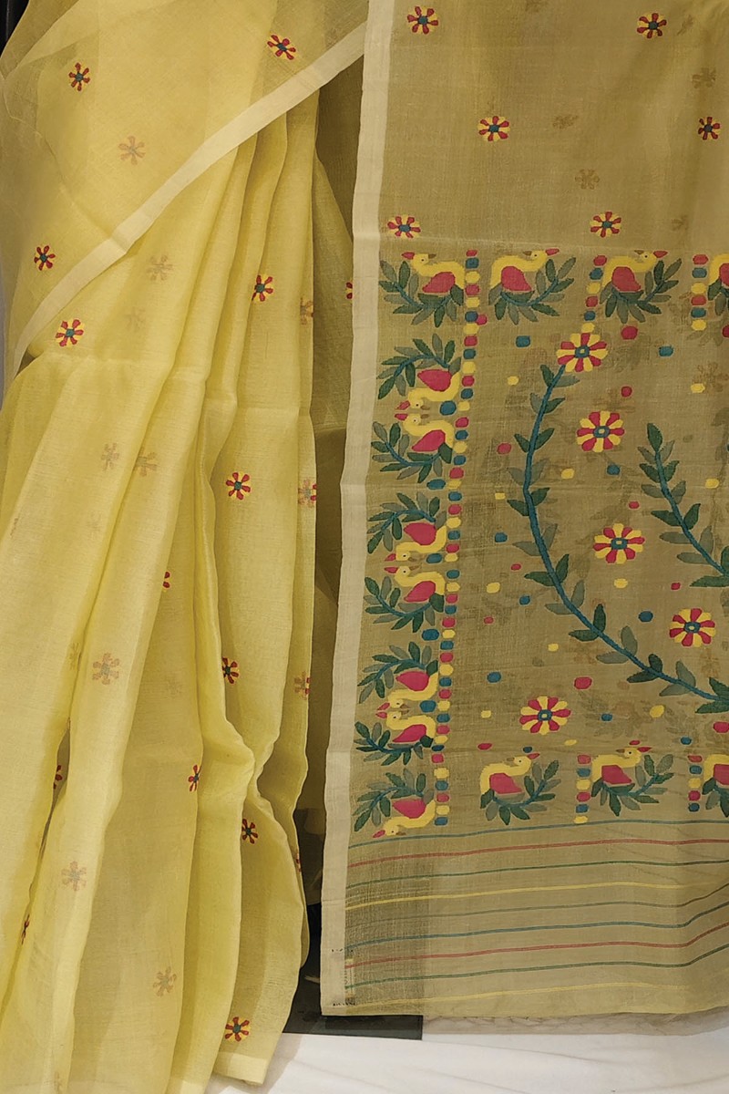 Embellished, Embroidered Bollywood
                                    Organza Saree (Green)