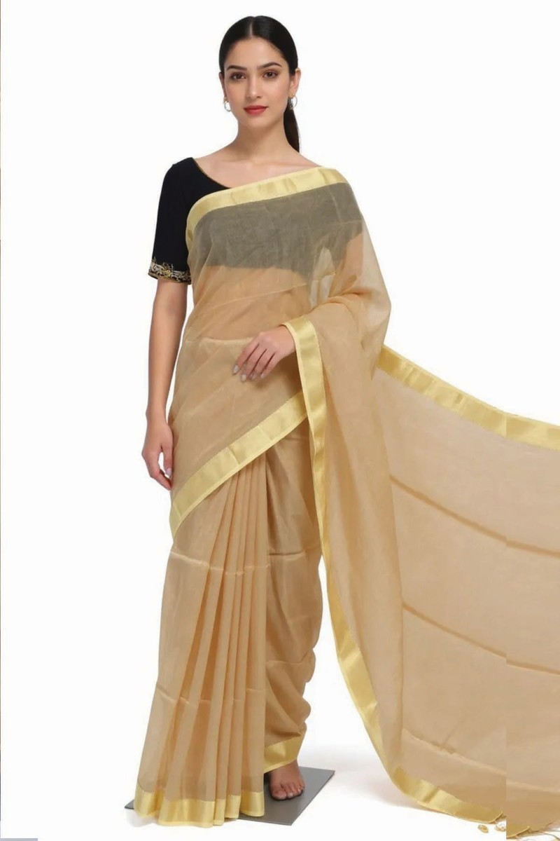 Embellished, Embroidered Bollywood
                                    Organza Saree (Green)