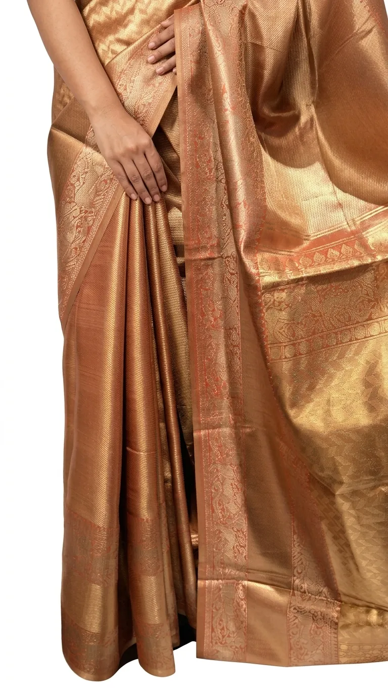 Embellished, Embroidered Bollywood
                                    Organza Saree (Green)