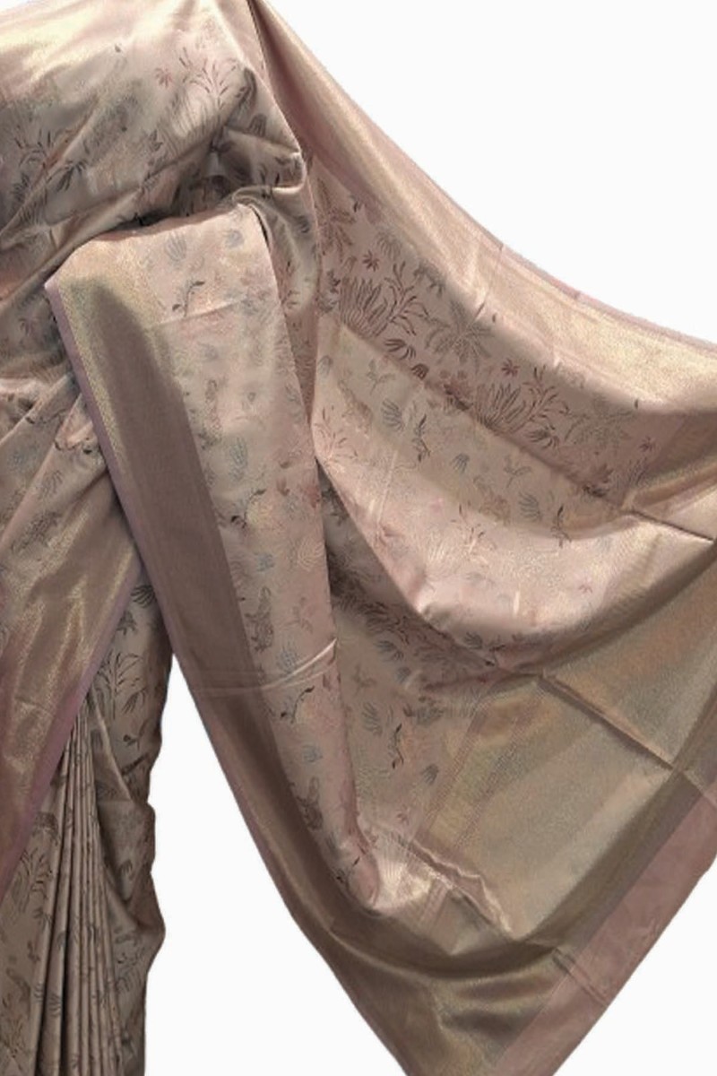 Embellished, Embroidered Bollywood
                                    Organza Saree (Green)