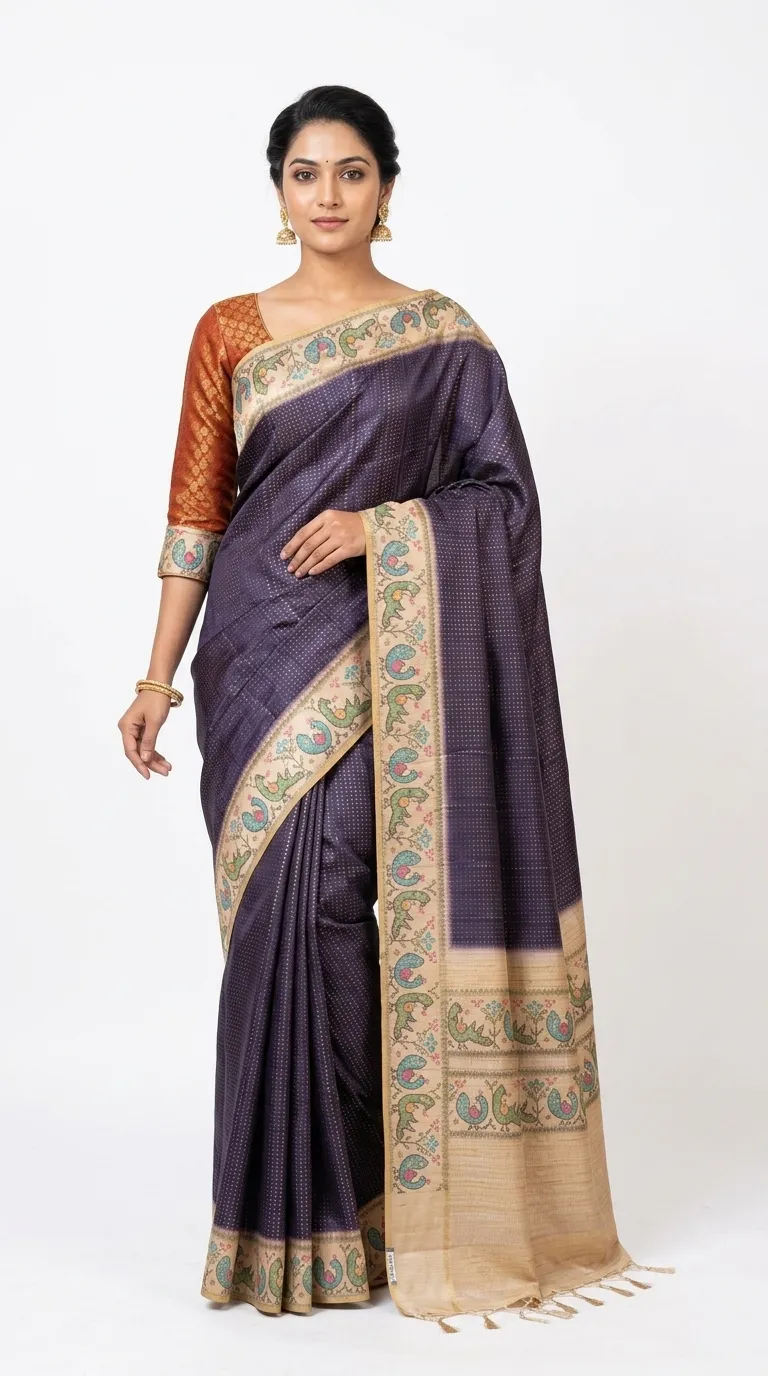 Embellished, Embroidered Bollywood
                                    Organza Saree (Green)