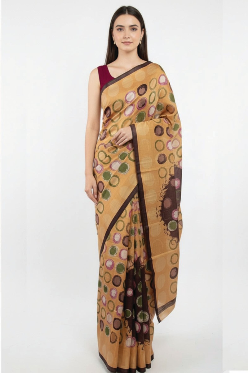 Embellished, Embroidered Bollywood
                                    Organza Saree (Green)