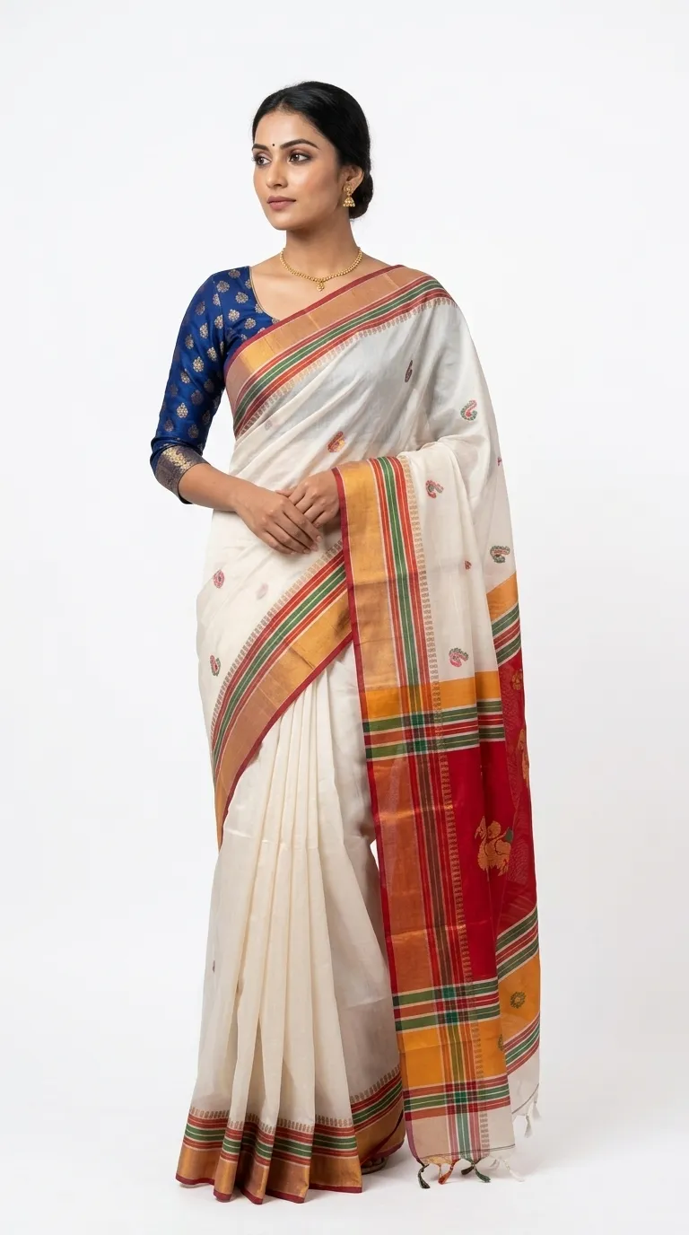 Embellished, Embroidered Bollywood
                                    Organza Saree (Green)