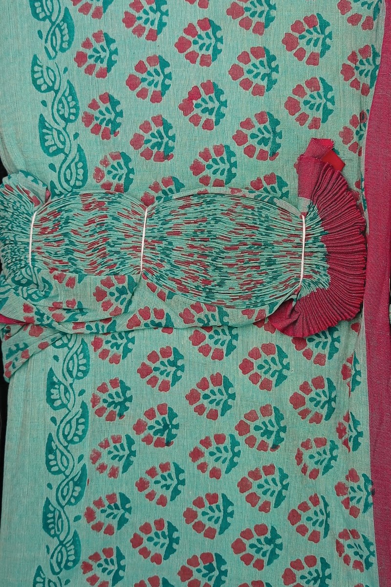 Embellished, Embroidered Bollywood
                                    Organza Saree (Green)